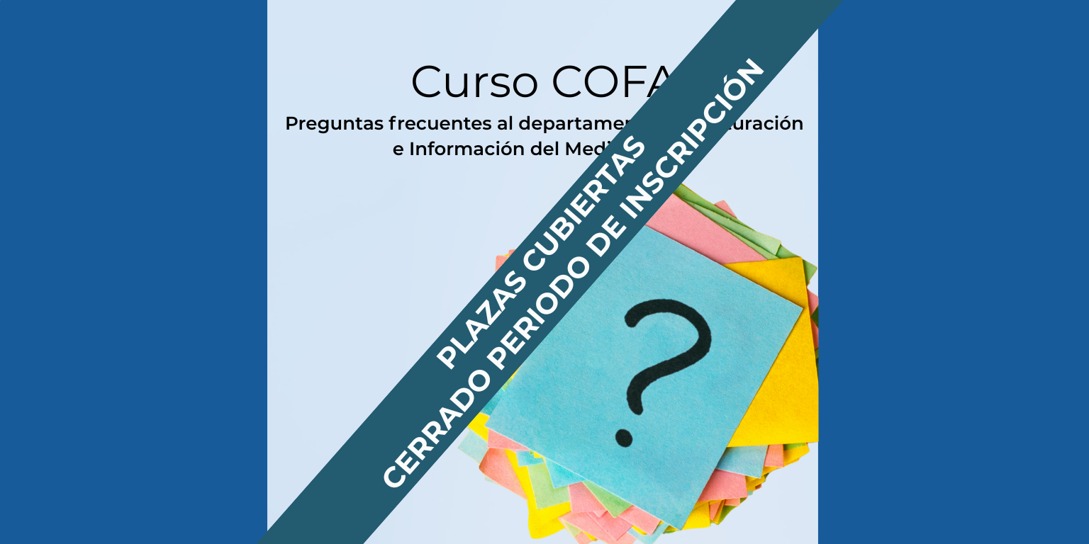Curso COFA Preguntas Frecuentes al departamento de Facturación e Información del Medicamento 2026